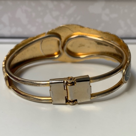 SOLD: Vintage cloisonné enamel cuff - Picture 3 of 5